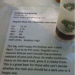 151. Laughing Dog Brewing – Dogzilla Black IPA