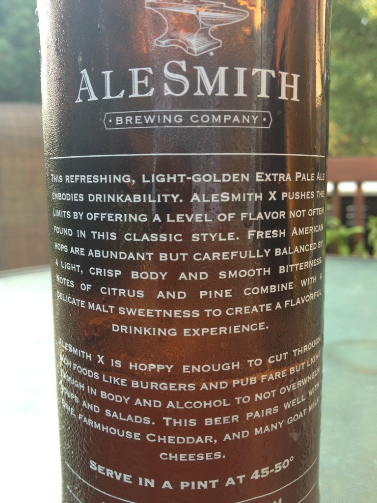 591. Alesmith Brewing - X Extra Pale Ale 591. Alesmith Brewing - X Extra Pale Ale