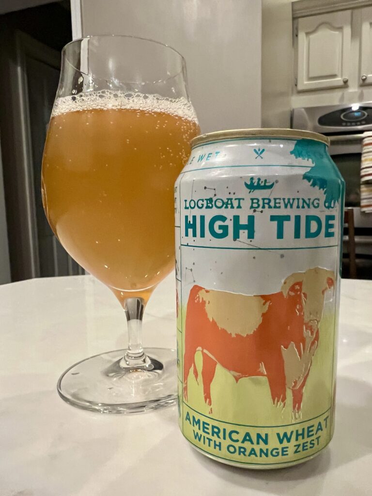 Logboat Brewing - High Tide American Wheat with orange zest Logboat Brewing - High Tide American Wheat with orange zest