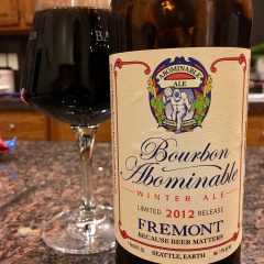 890. Fremont Brewing – 2012 Bourbon Barrel Abominable Winter Ale