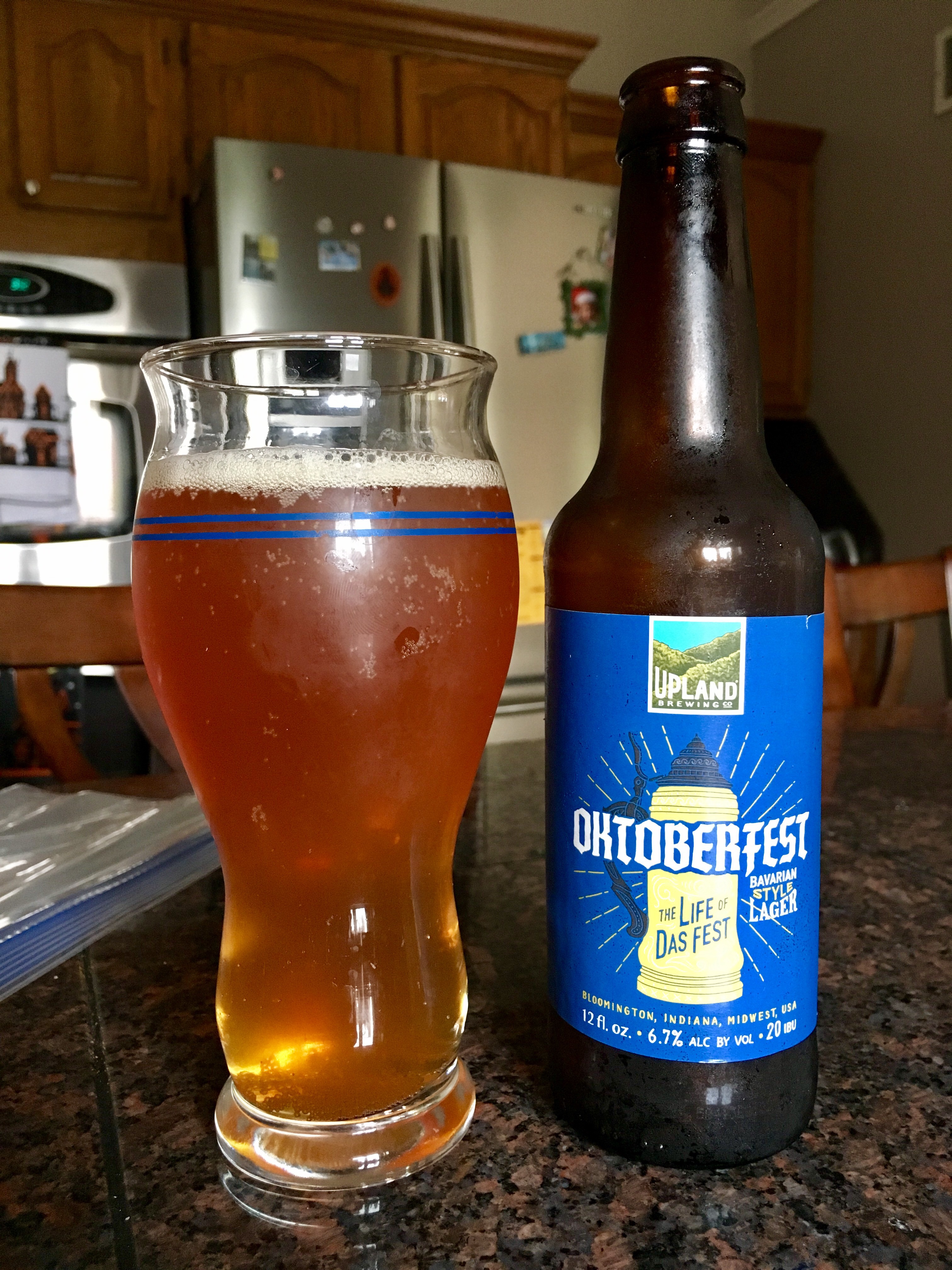 818. Upland Brewing - Oktoberfest Bavarian Style Lager 818. Upland Brewing - Oktoberfest Bavarian Style Lager